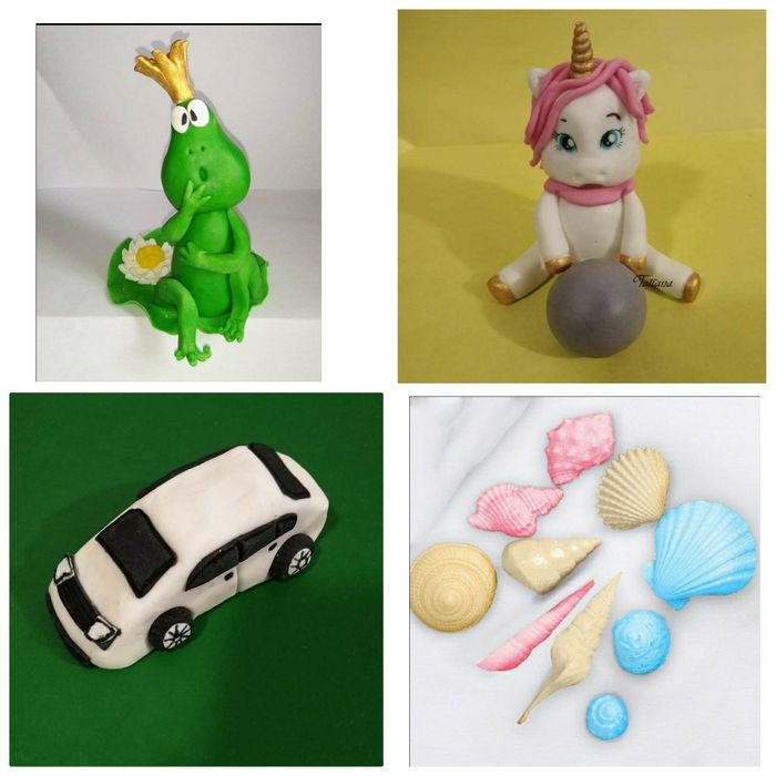 Фігурки з мастіки на торт, топери, декор