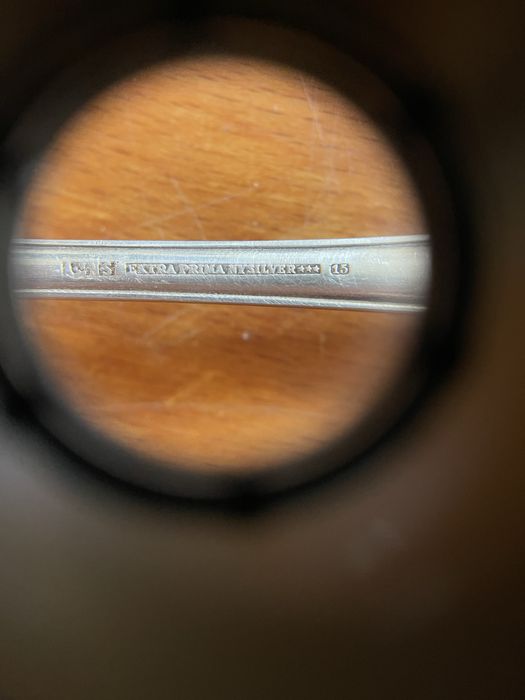 Sztućce posrebrzane stare łyżki obiadowe deserowe platerowane hefra