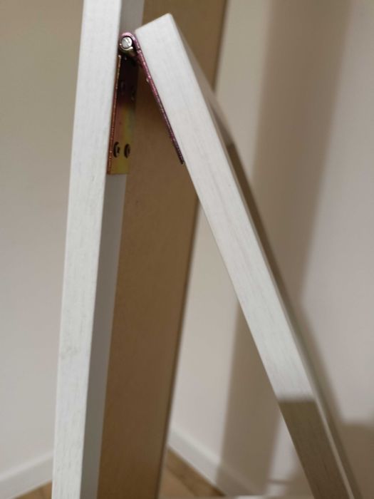 Lustro stojące do garderoby skandynawskie 155 duże białe