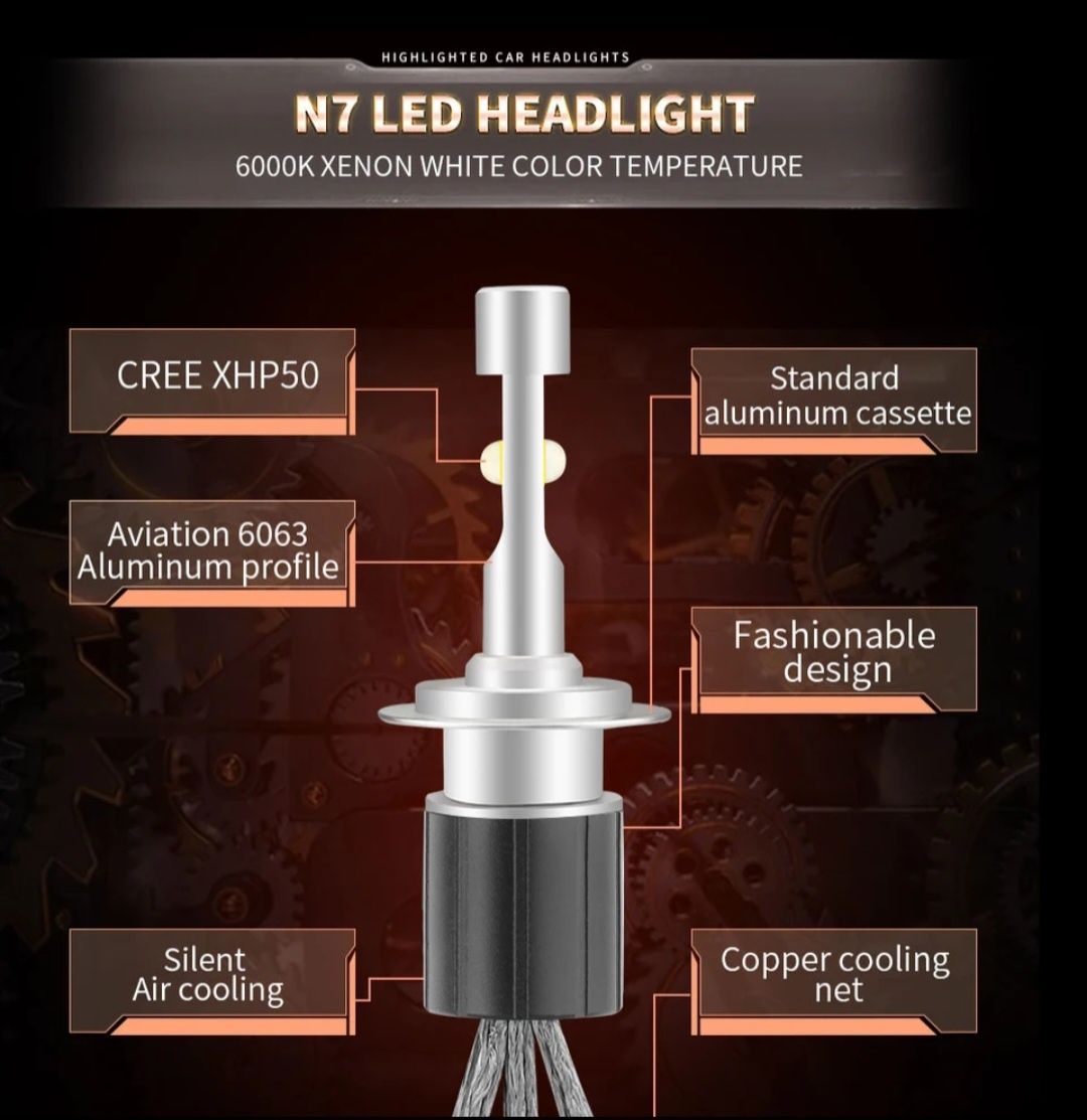 H1 led 600k żarówki samochodowe 4 generacji