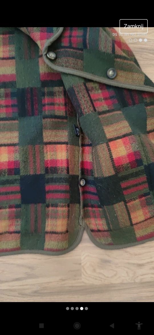 C&A kurtka katana koszulowa jesienna wełna krata grunge tartan kolory