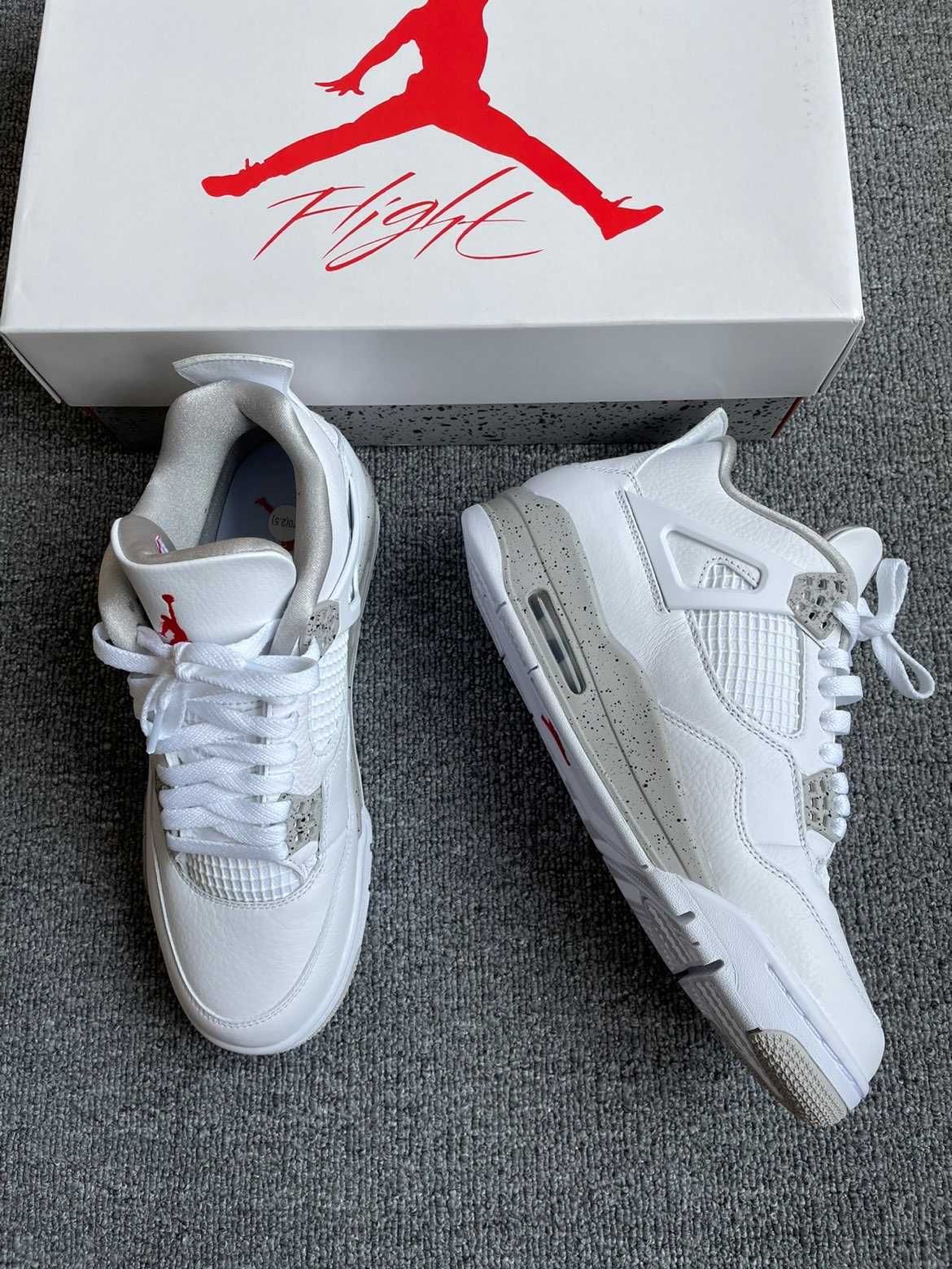 Jordan 4 Retro Białe Oreo Buty codzienne nowe z metką R.38