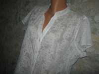 DEBENHAMS (не ношенная) белая летняя блуза рубашка большой размер