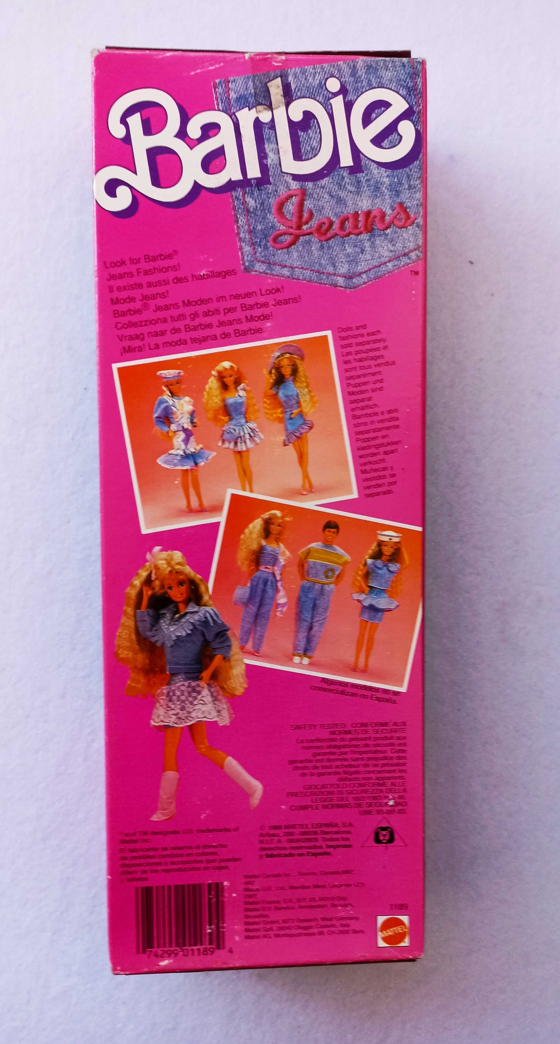 Barbie Feeling Fun Jeans ano 1988 Congost Spain