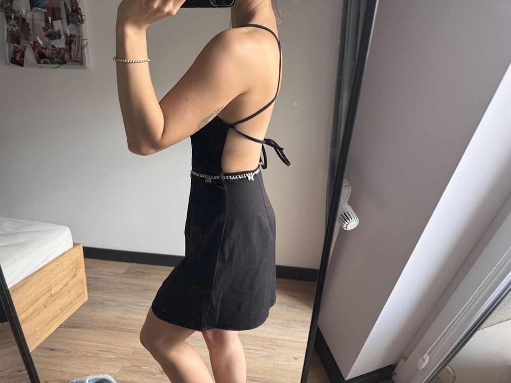 Sukienka h&m sznurowane plexcy