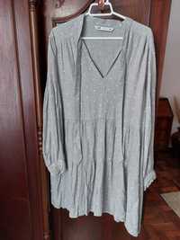 Vestido cinzento Zara