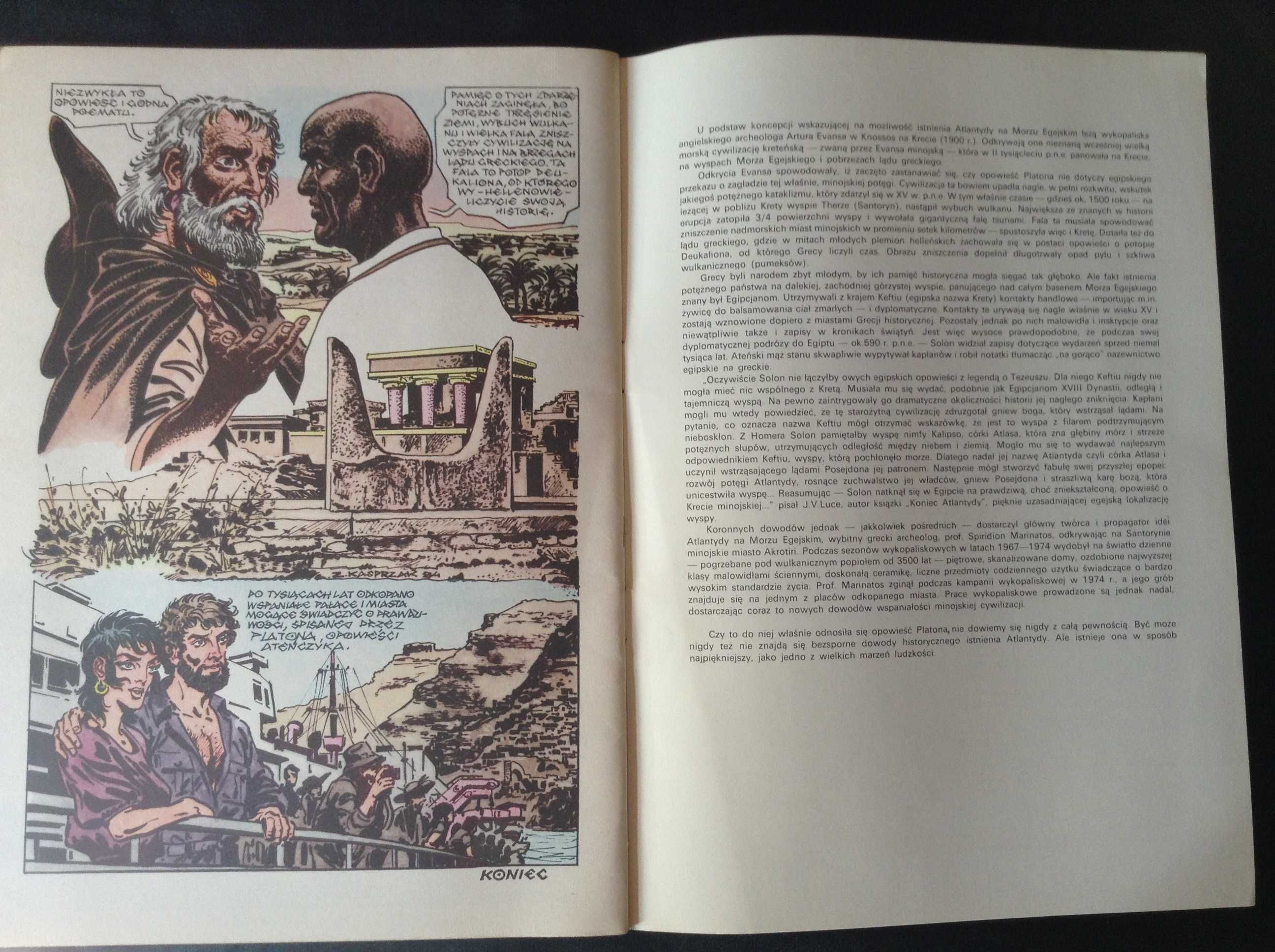 Komiks 2 szt. z serii Hipotezy r. 1986, r.1988
