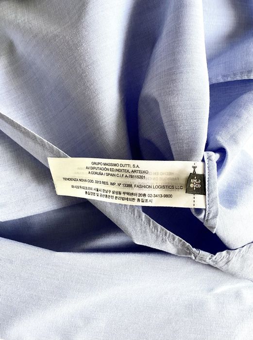 Massimo Dutti Elegancka błękitna koszula rozmiar M 38