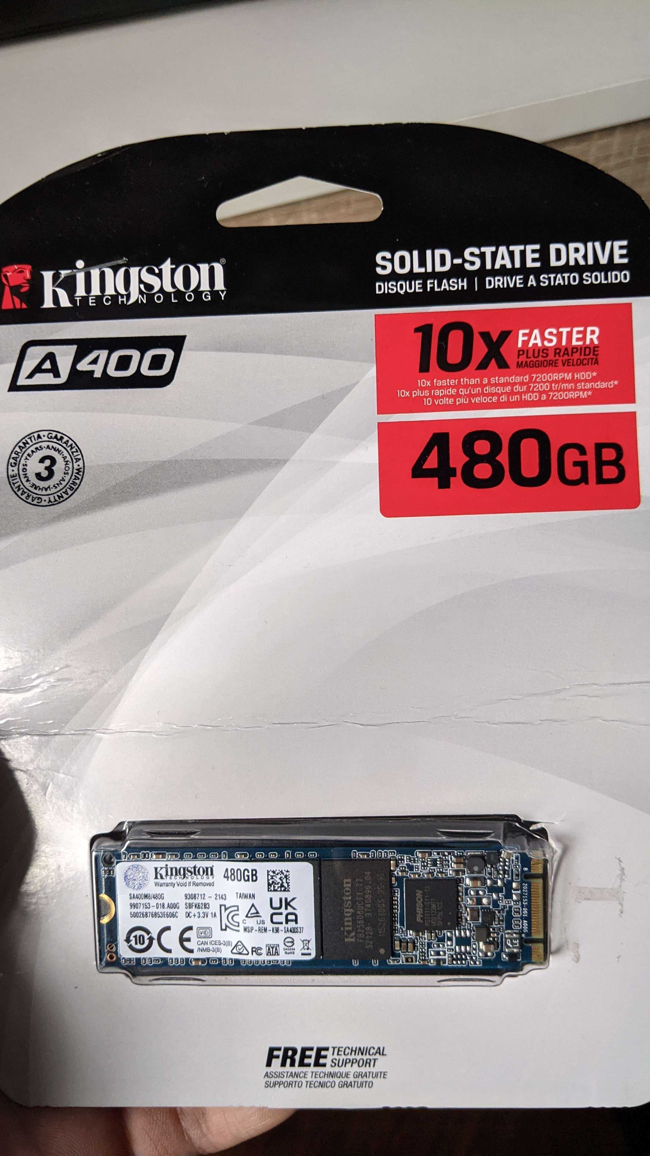 SSD M.2 2280 KINGSTON A400 480GB TLC (CÓDIGO EAN: 740617303506)