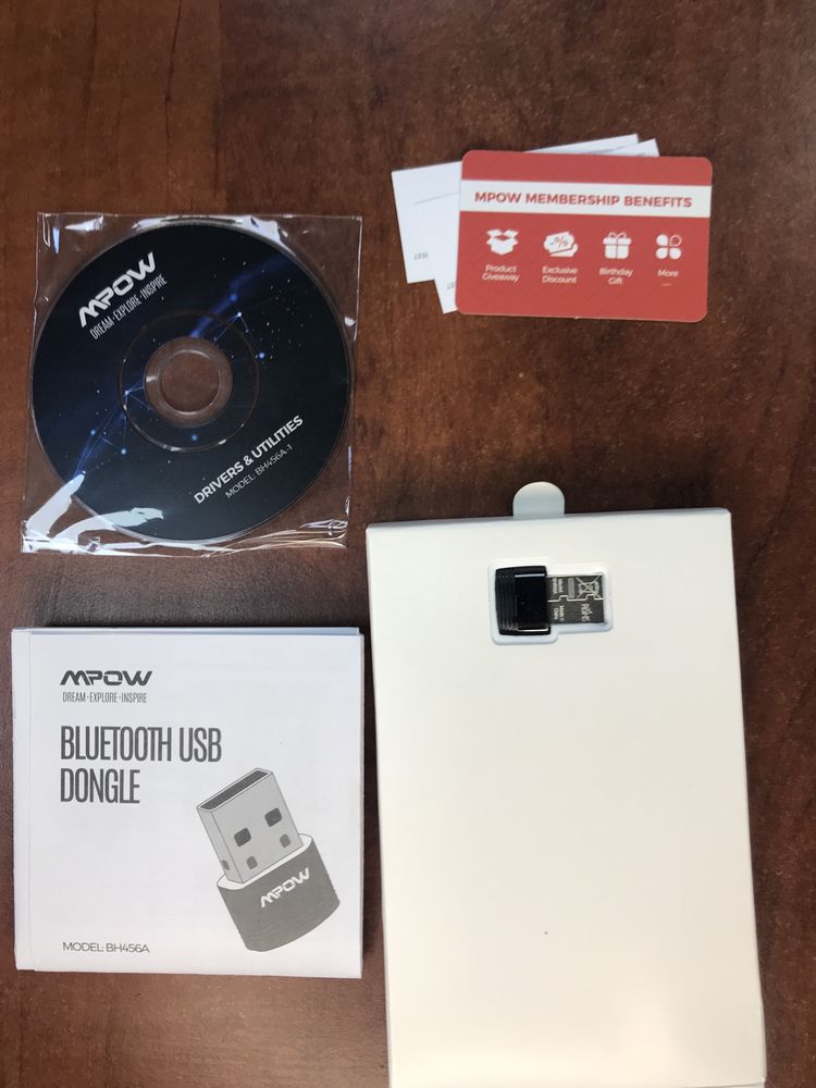 Mpow BH456A USB-адаптер Bluetooth 5.0 для ПК