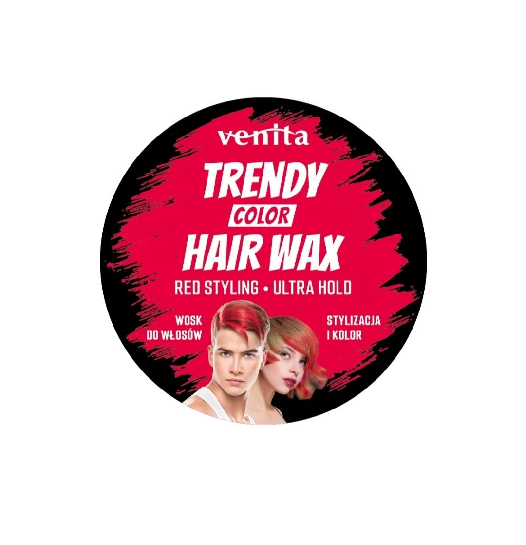 Venita Trendy Wosk koloryzujący do stylizacji włosów czerwony color wa
