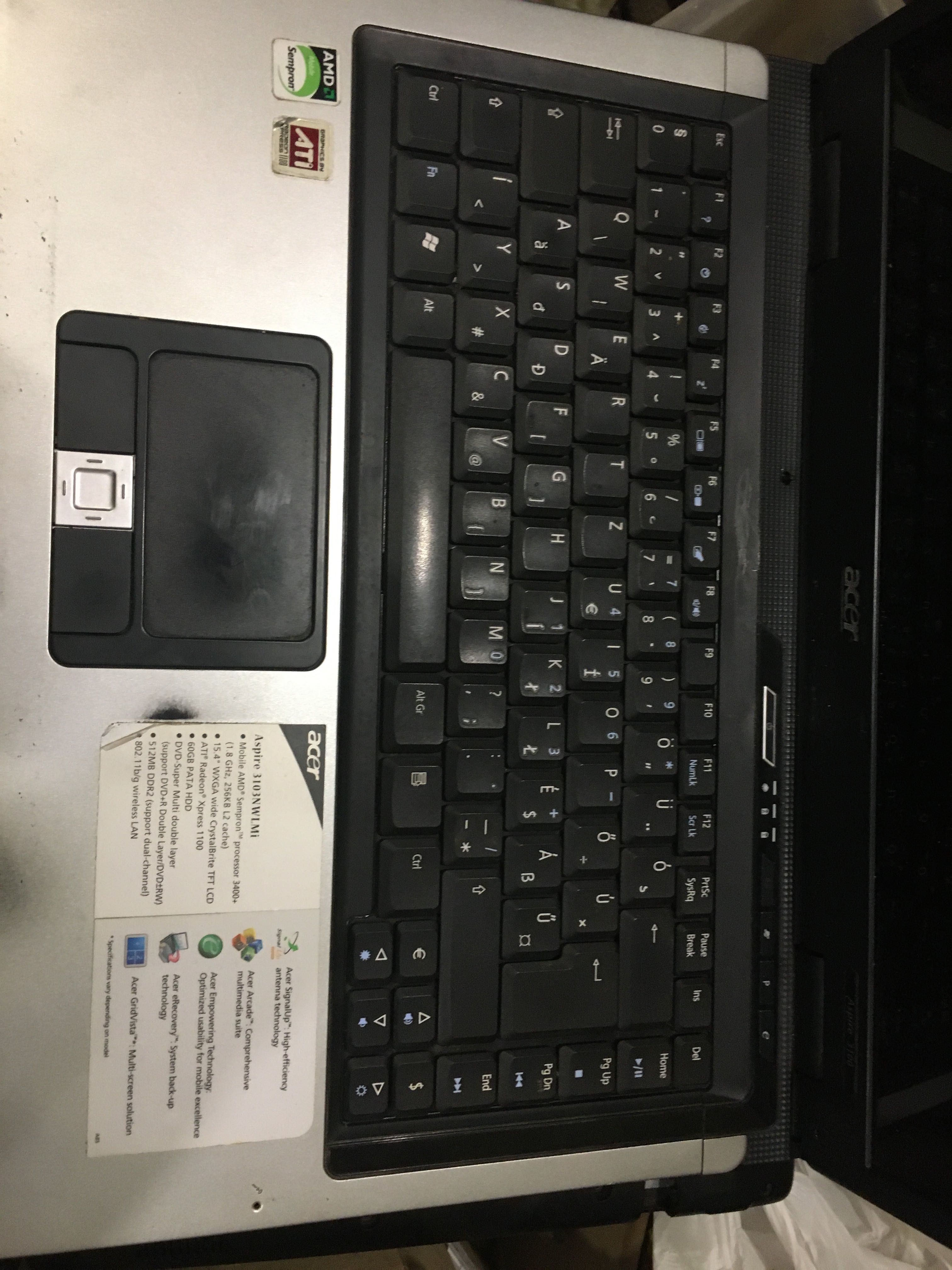 asus aspire 3100 bl51