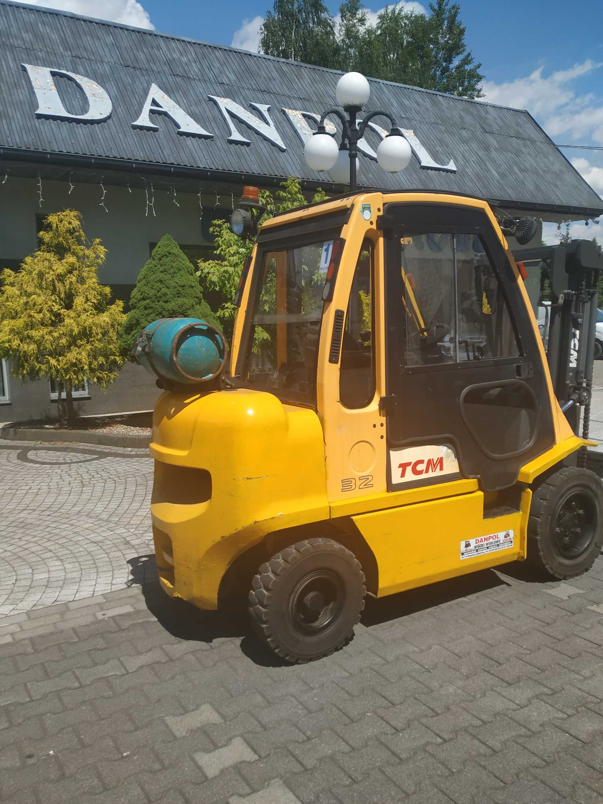 Wózek widłowy TCM LPG duplex 3m widlak przesuw KOMATSU