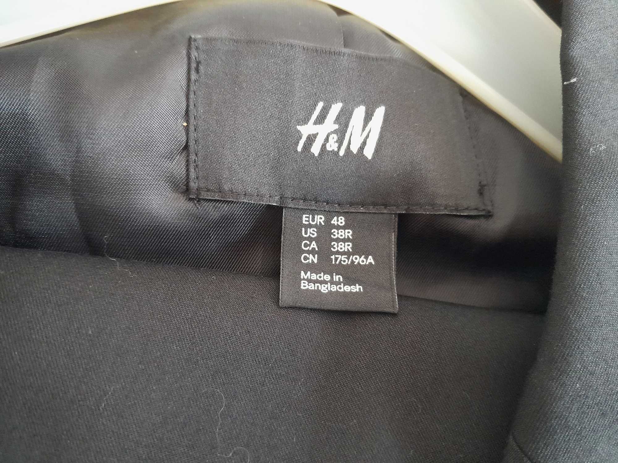 garnitur  młodzieżowy dla szczupłego H&M 175/96A; spodnie roz. 46