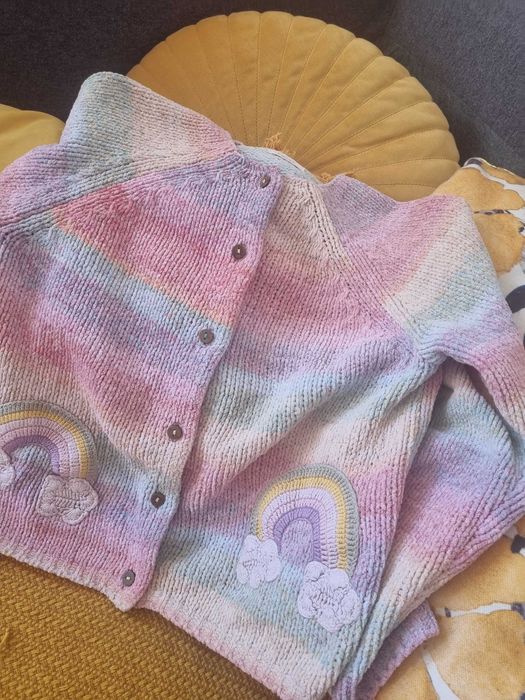 Sweterek Nex kolorowy tęcza 6,7 lat 122 cm