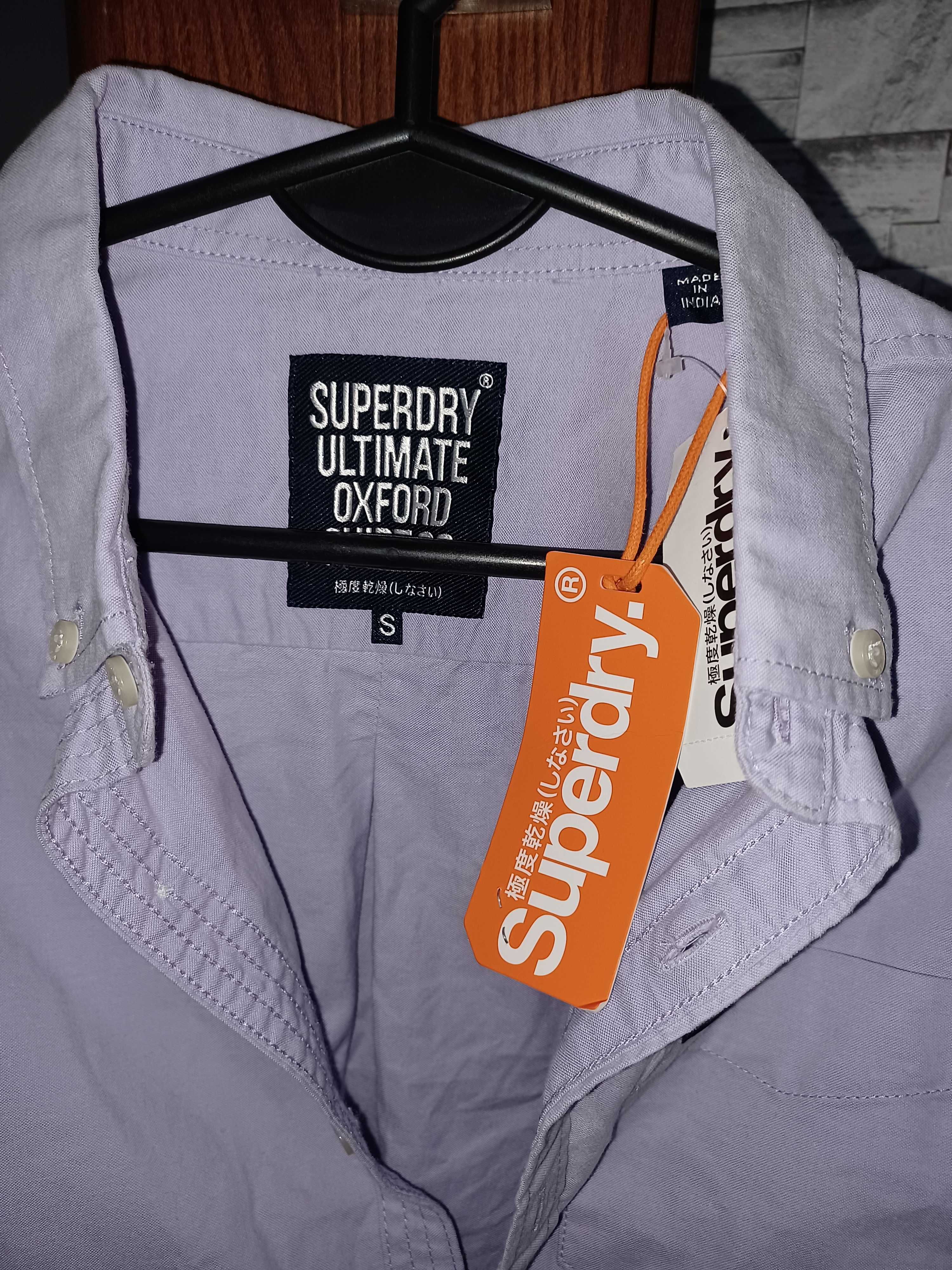 nowa wrzosowa klasyczna koszula Superdry S