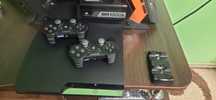 Ps3 slim +2 орегінальні джостики+станція,ssd evo,256gbзакачені ігри