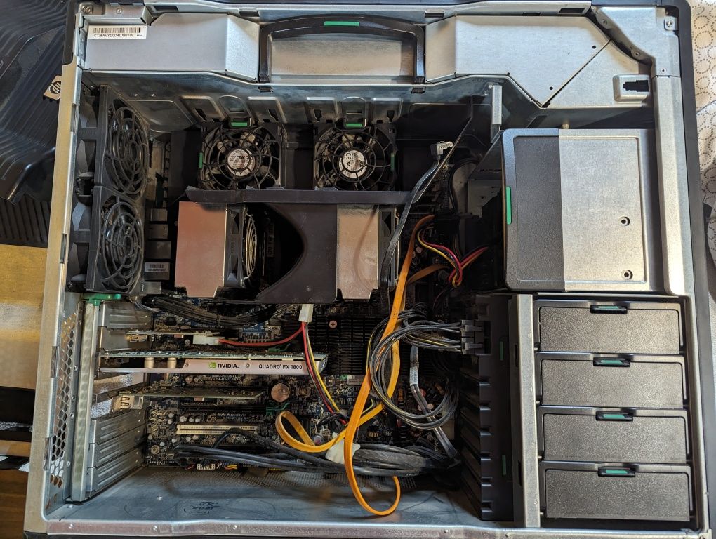 Hp z800 x5600 96gb ram fx1800