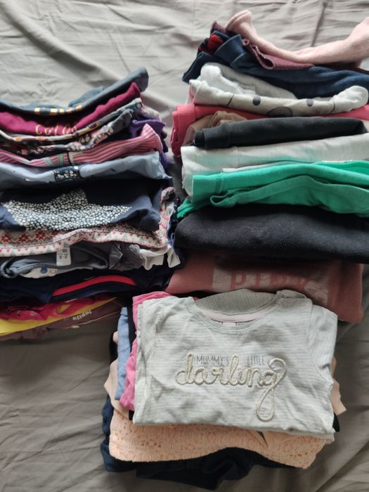Bluzy koszulki leginsy spodnie dla dziewczynki 86-98