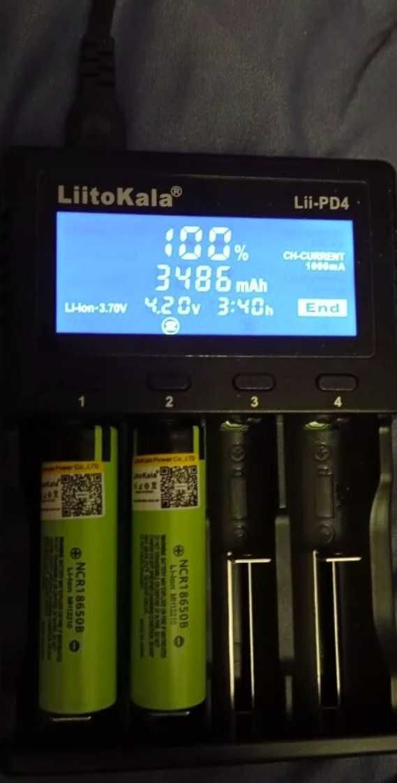 18650 LiitoKala 34B плоский плюс NCR18650B акумулятор ОПТ СКЛАД