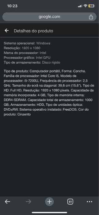 Portatil lenovo i5