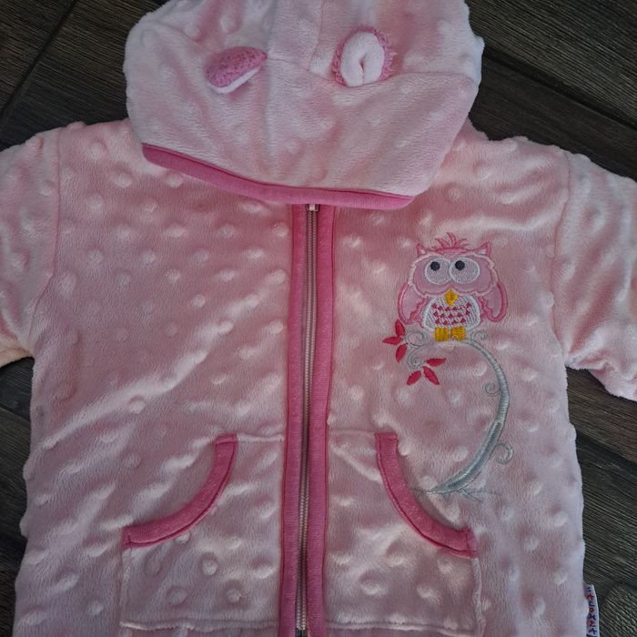 Bluza/kurteczka minky+polarek 80/86