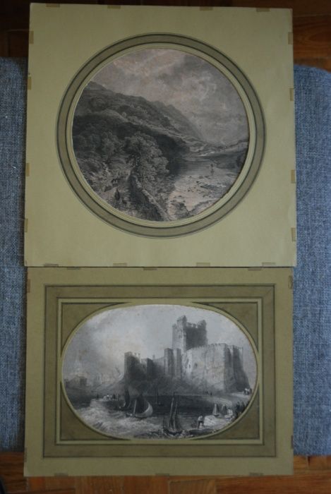 Estampas diversas e fotografia muito antigas