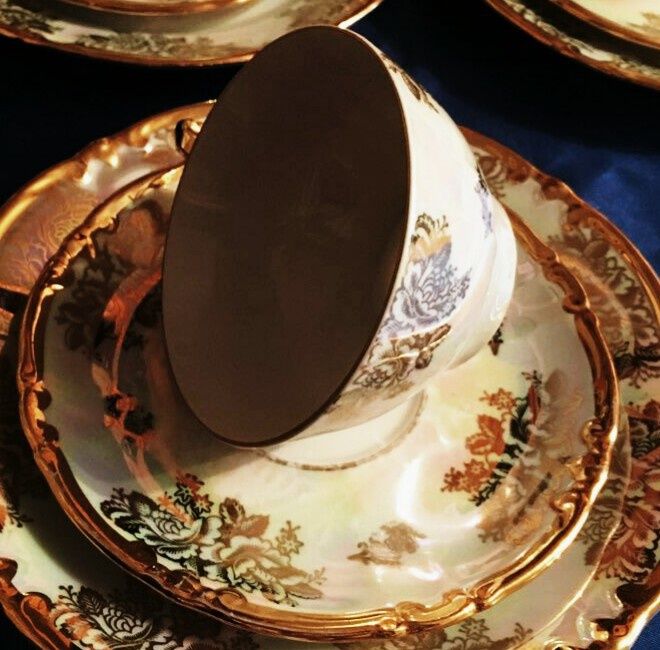 Немецкий фарфоровый сервиз Райхенбах Фортуна Fortuna Мадонна ГДР