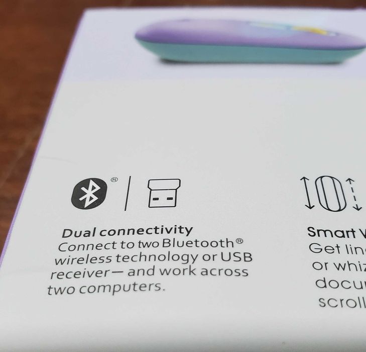 Беспроводная мышь POP mouse daydream (фиолетовая) Bluetooth + RF