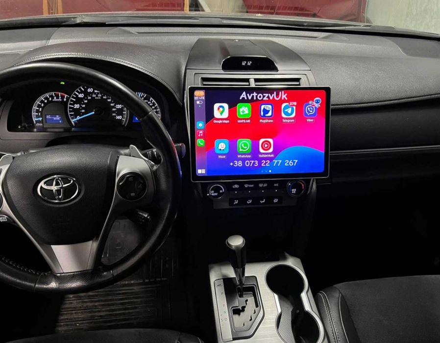 Магнитола CAMRY 50 Toyota USA 2 дин GPS 55 Tesla Кемри CarPlay Android