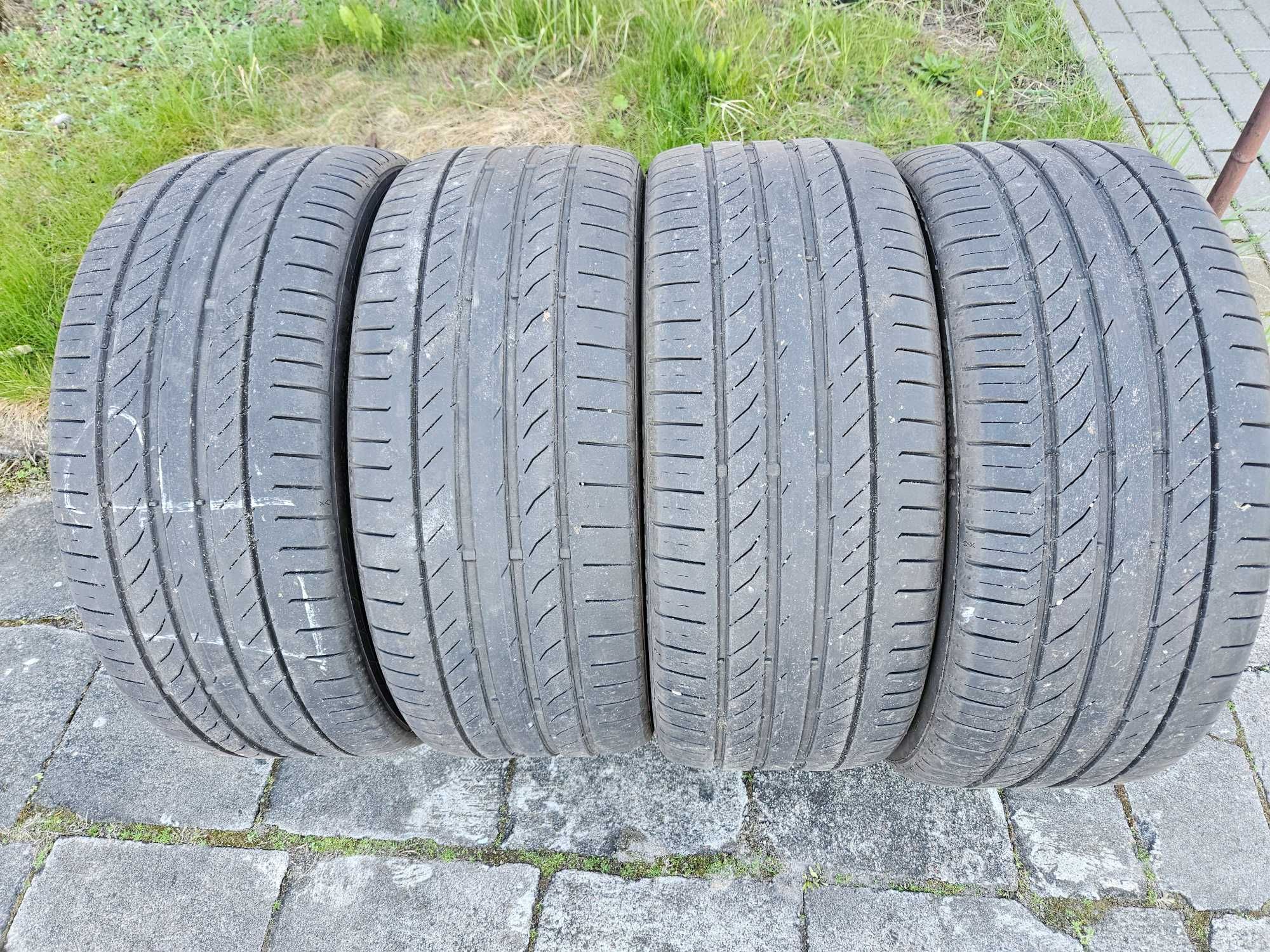 opony 245/40R19 Y XL letnie Continental używane 4 szt, cena kpl