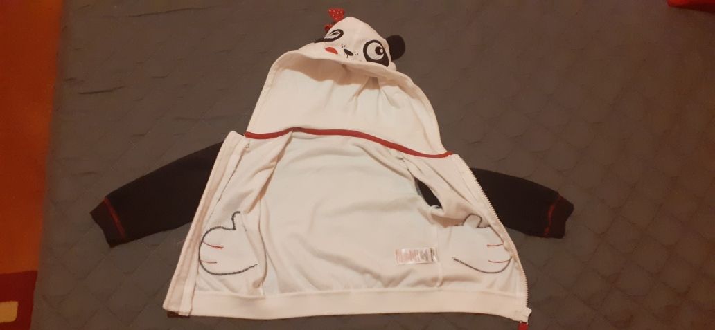 Bluza panda dla dziewczynki