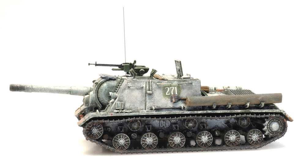 model Artitec diecast H0 1:87 ciężkie działo pancerne ISU 152 zima