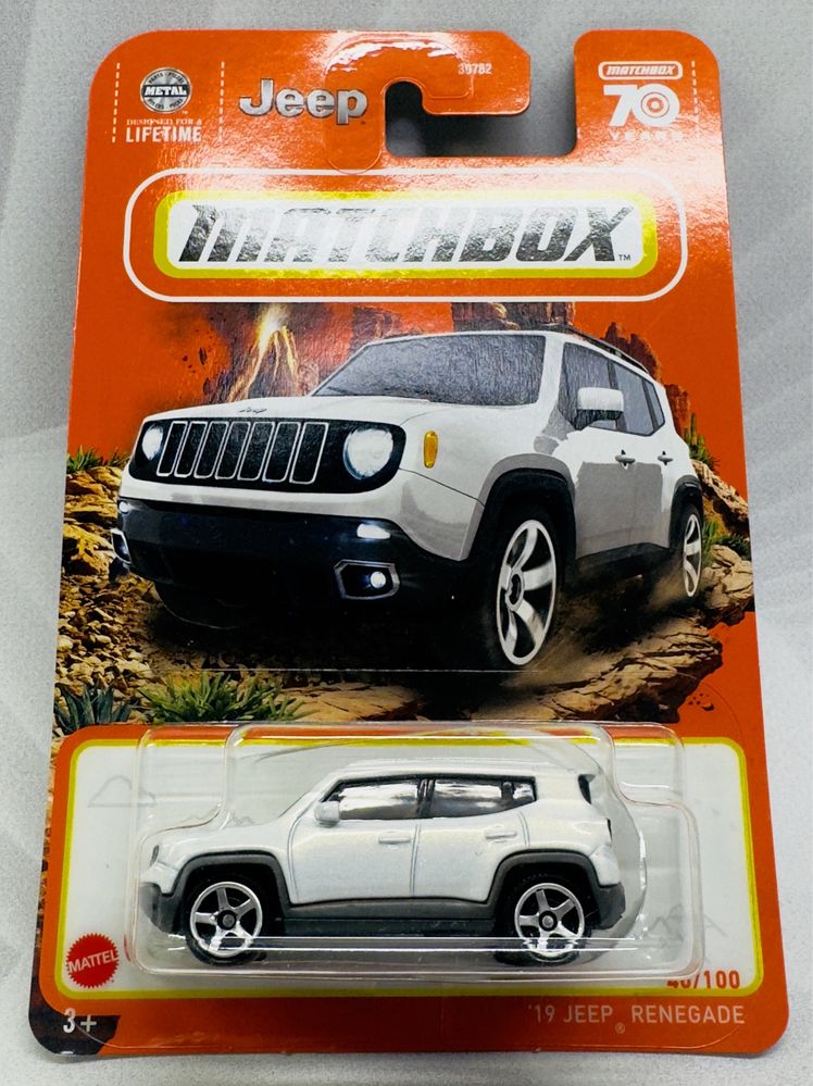 Колекційна мащинка Matchbox 19 Jeep Renegade