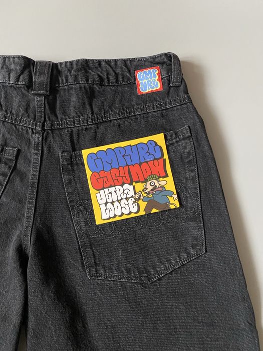 Empyre Ultra Loose Fit Shmutz Black Wash Skate Jeans