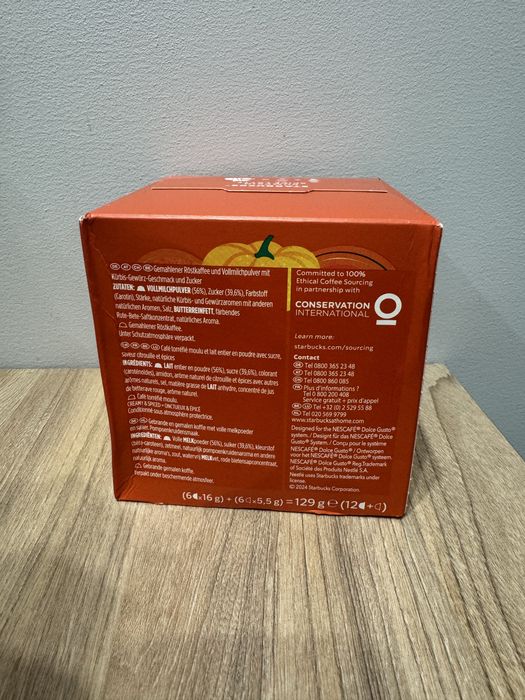 Kawa w kapsulkach/apsułki dolce gusto starbucks Pumpkim Spice latte