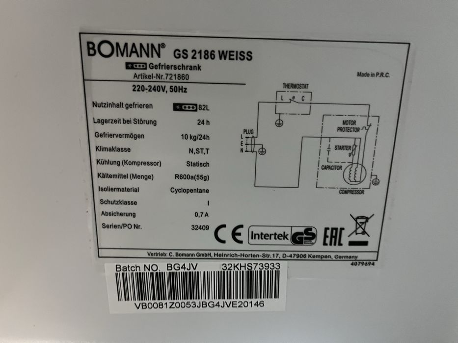 Zamrażarka Exquisit 85cm A++ |12msc |BD stan |Dowóz