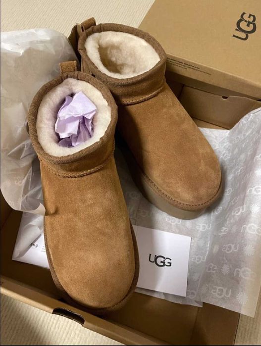 "Buty Trampki"UGG_Classic_Ultra_Mini_Platformie_Roz.37