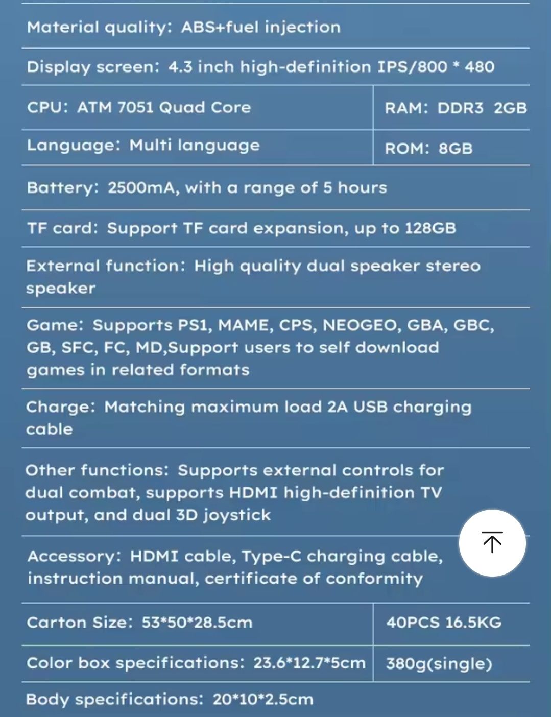 Consola retro Project X 128gb