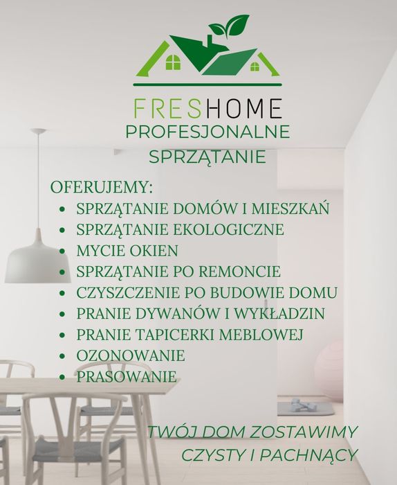 Sprzątanie domów, biur,gabinetów, kancelarii