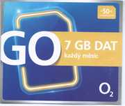 O2 Czeska Karta SIM bez rejestracji 50 Kč 7GB UE