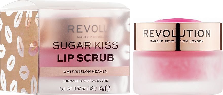 Скраб для губ revolution sugar kiss lip scrub- watermelon heaven