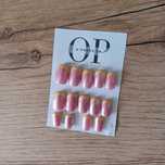 Zestaw wiosennych press on nails butter glazed french