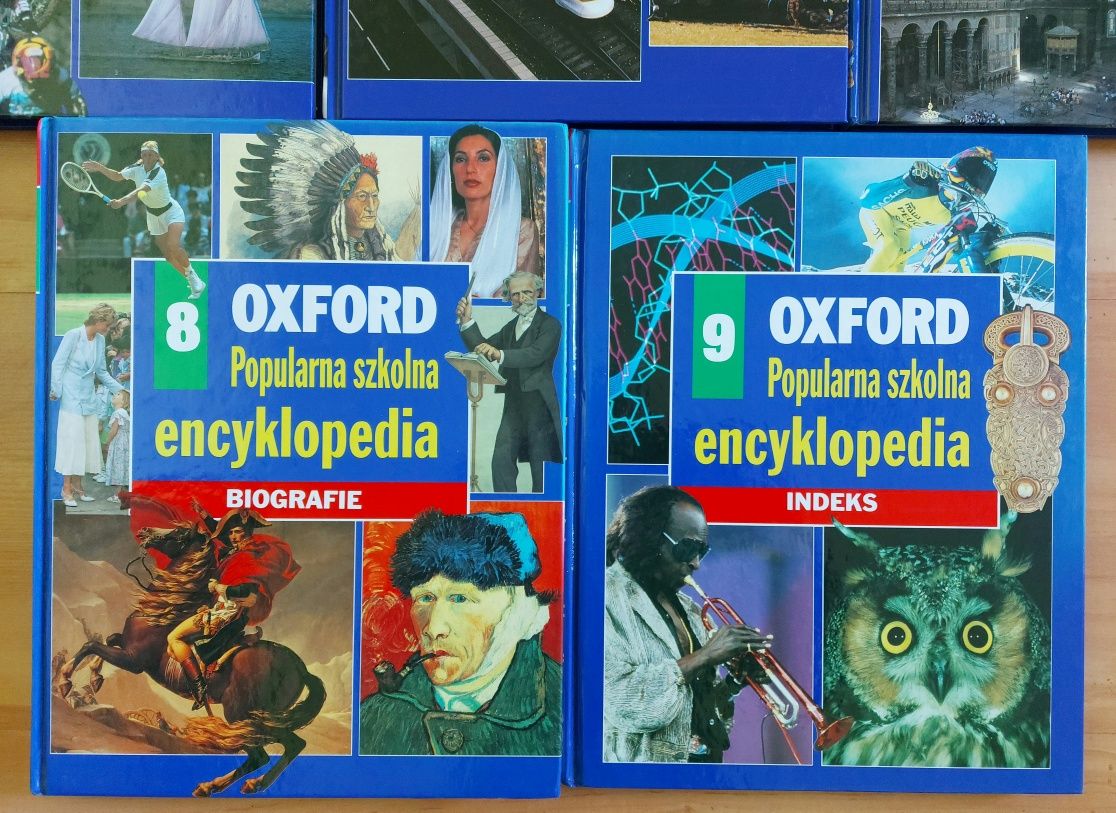 OXFORD Popularna szkolna encyklopedia 9 tomów Świat Książki