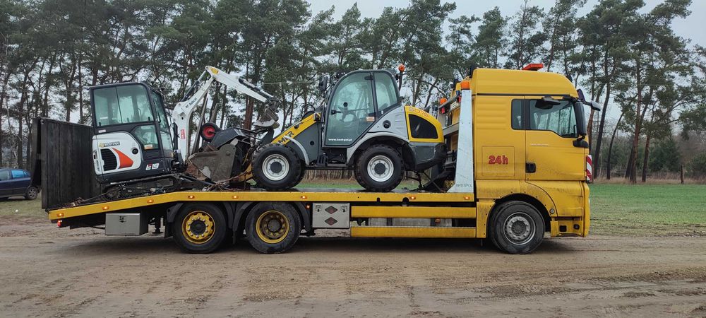 Transport maszyn rolniczych, budowlanych Pomoc Drogowa 24h