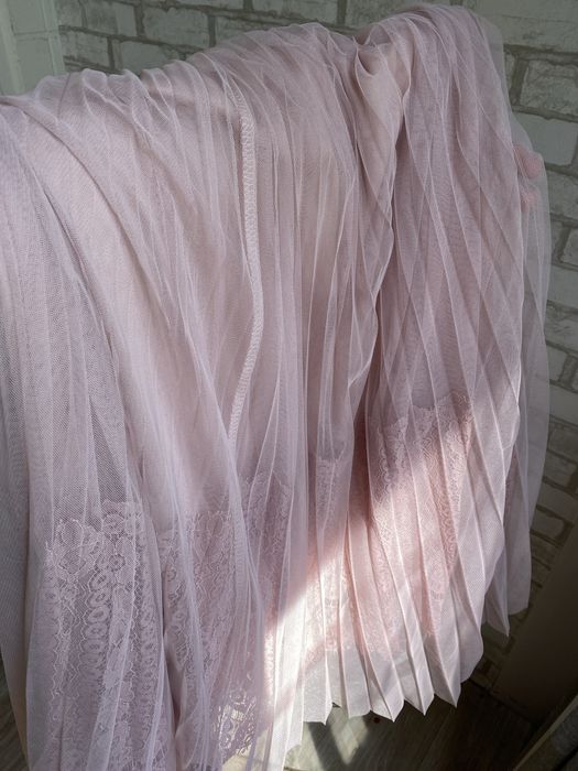 Фатиновая юбка с кружевом