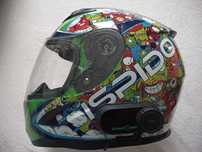 Kask motocyklowy dziecięcy Ispido z interkomem prawie nowy roz. YS 48