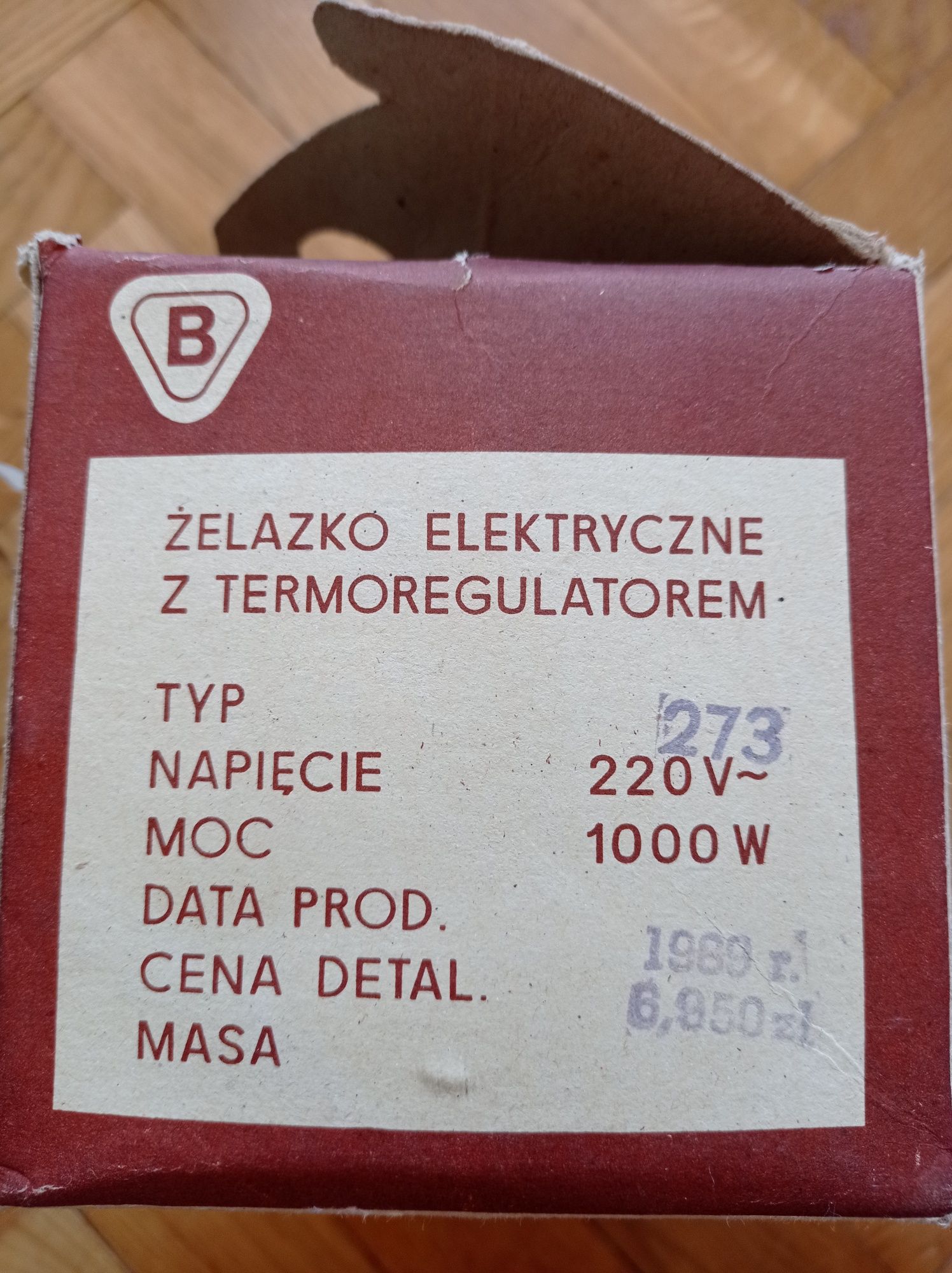 Żelazko Dezamet typ 273 PRL vintage