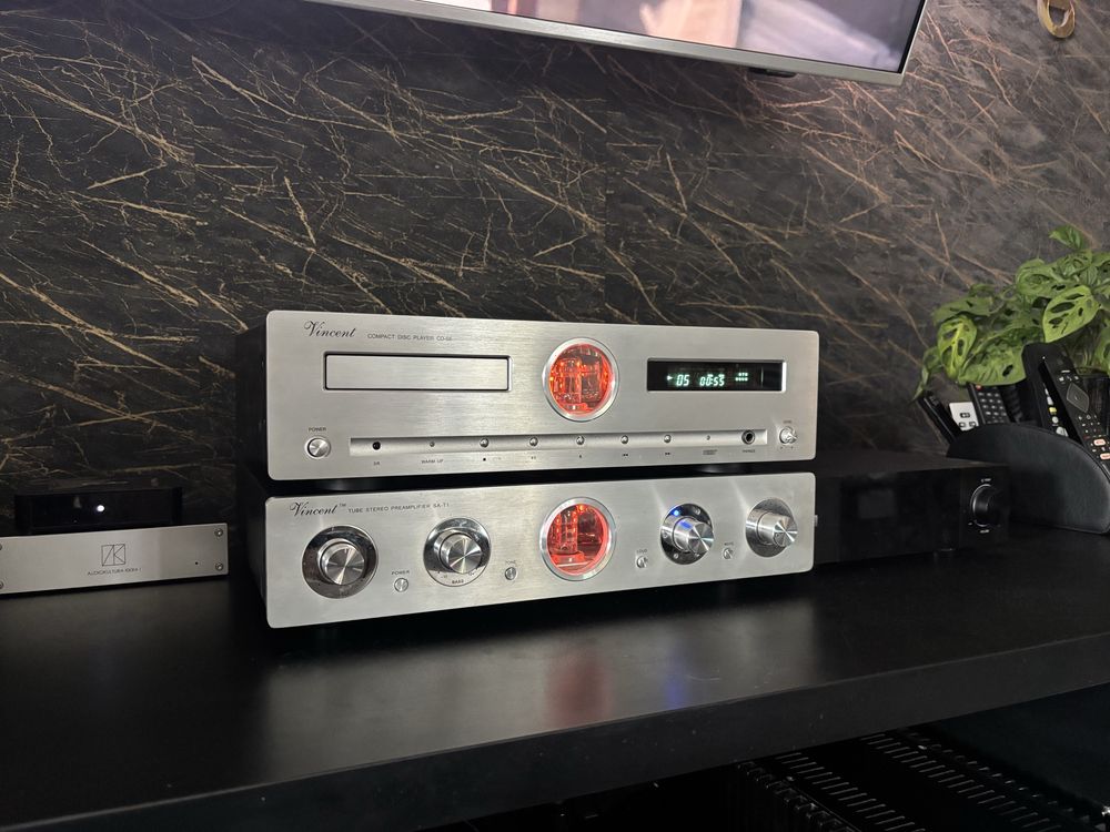 Vincent sp t100 ,preamp sa t-1 , cd-s6