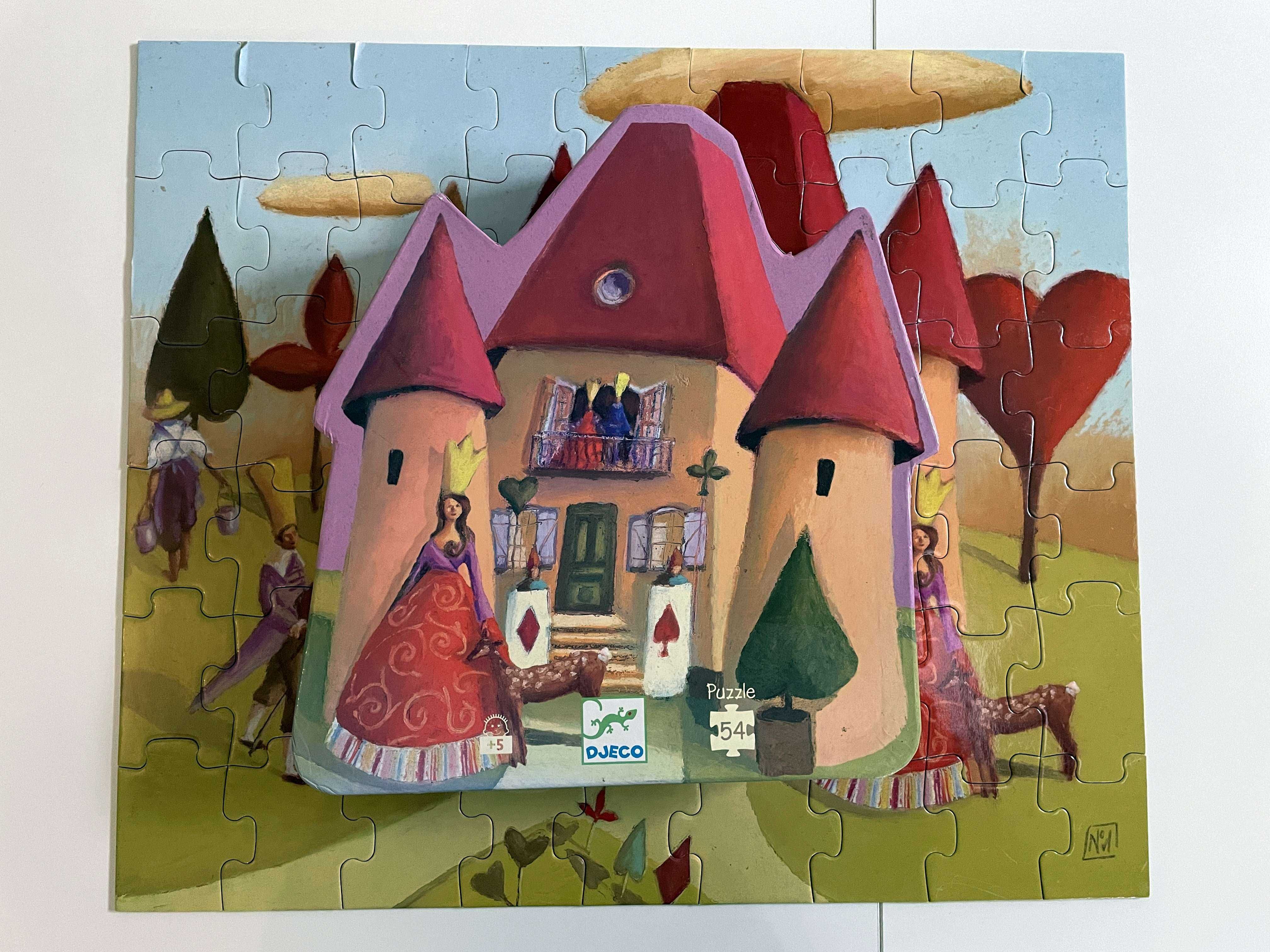 Puzzle tekturowe dla dziewczynki - Zamek księżniczki - Djeco